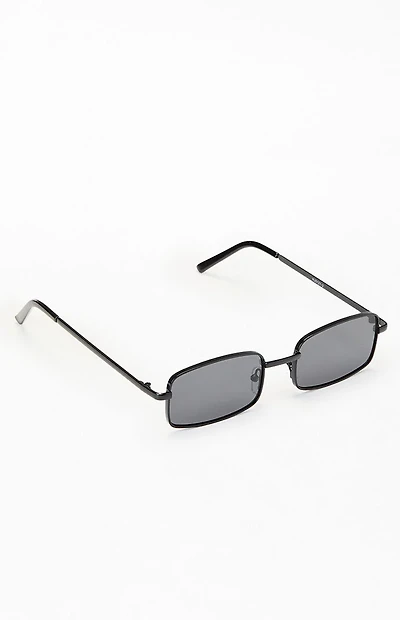 Pacsun Black Metal Rectangle Sunglasses