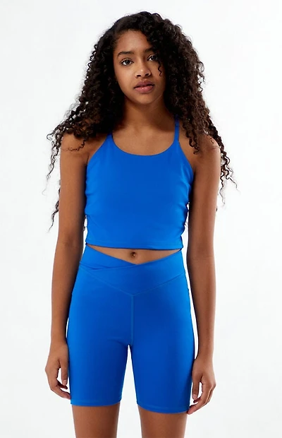 PAC 1980 Kids WHISPER Active Blue Crossover Biker Shorts