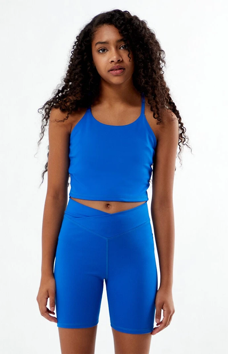 PAC 1980 Kids WHISPER Active Blue Crossover Biker Shorts