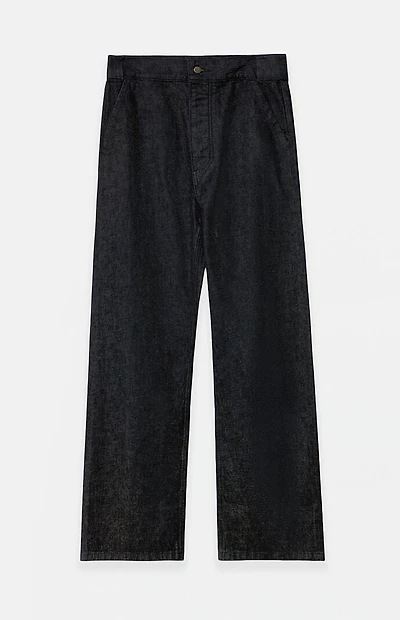 Fear of God ESSENTIALS Vintage Black Denim Straight Work Pants