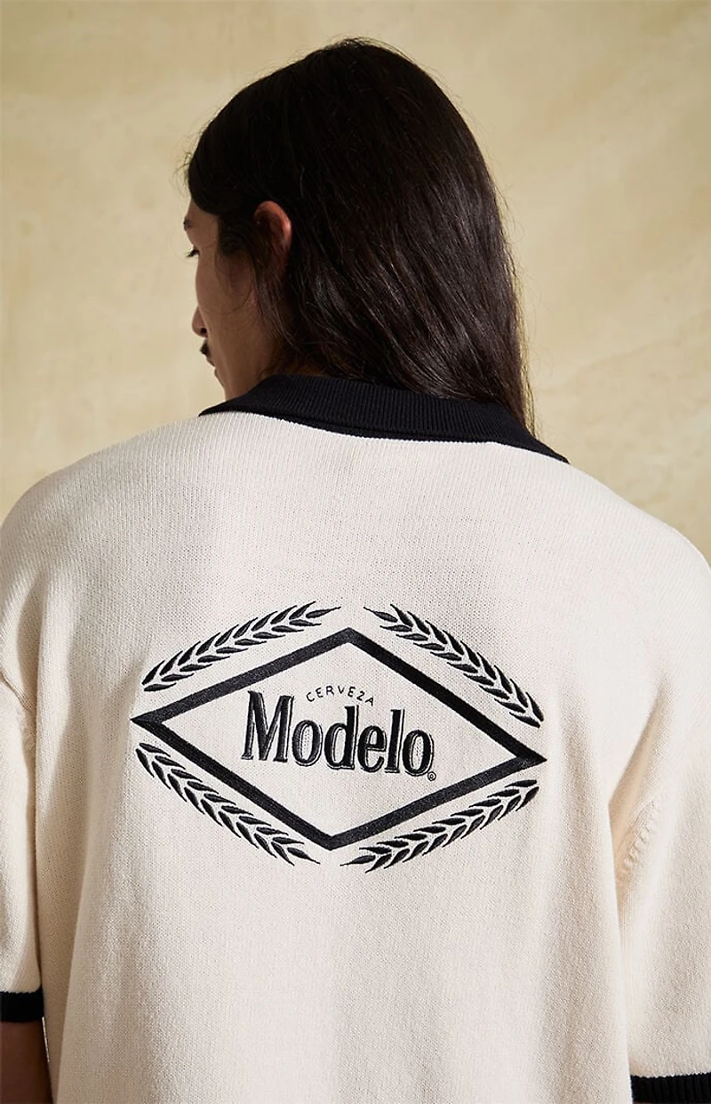 Modelo Relaxed Knit Logo Polo Shirt