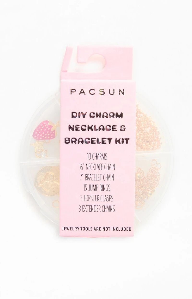 LA Hearts Gold DIY Cham Necklace & Bracelet Kit