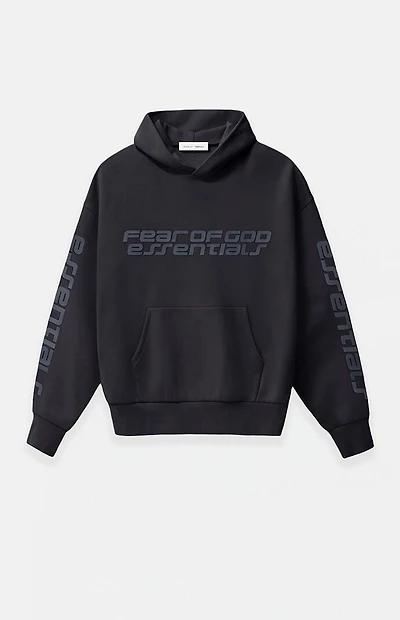 Fear of God ESSENTIALS Vintage Black '90s Fleece Hoodie