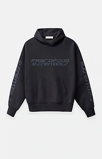 Fear of God ESSENTIALS Vintage Black '90s Fleece Hoodie