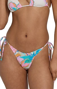 Billabong Floral Dippi Side Tie Bikini Bottom