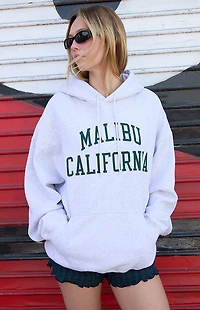 John Galt Silver Christy Malibu Oversized Hoodie