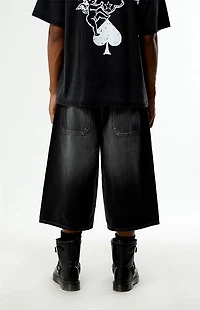 Pacsun Blaine Ultra Baggy Shorts Washed Black