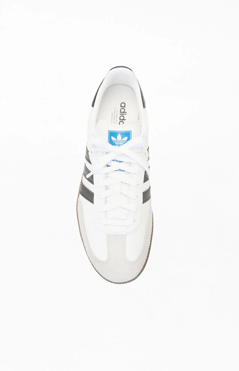 adidas Kids White & Black Samba Shoes