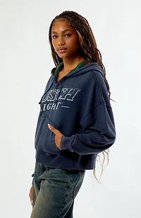 BUSCH LIGHT Bass Camo Zip Up Cropped Hoodie