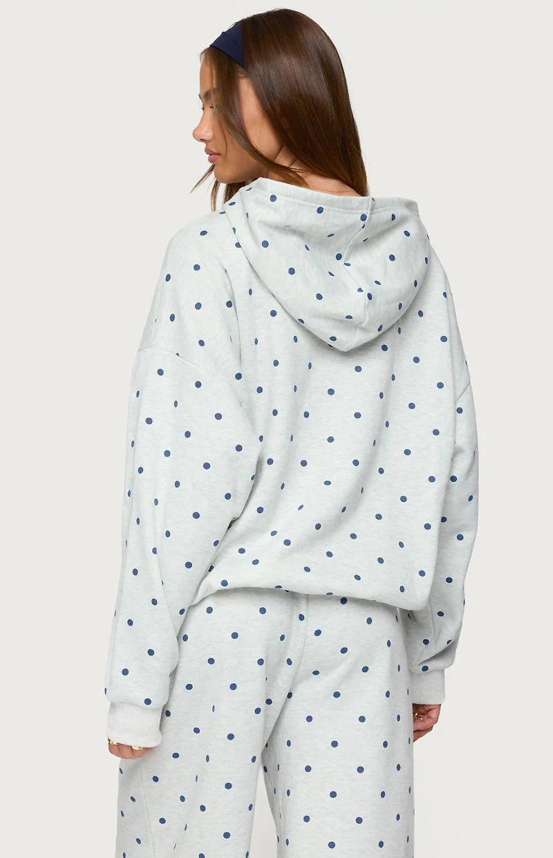 Edikted NY Babe Polka Dot Hoodie
