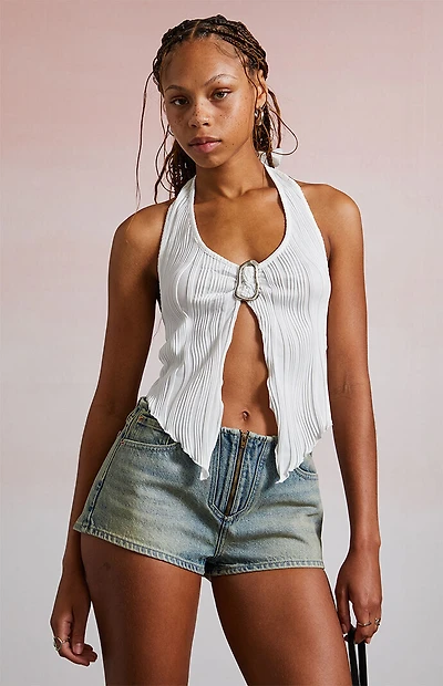 Third Charm Micah Fly Away Halter Top