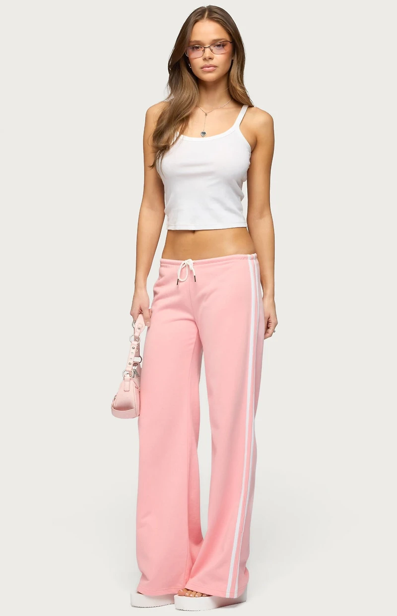 Edikted Cammile Contrast Stripe Sweatpants