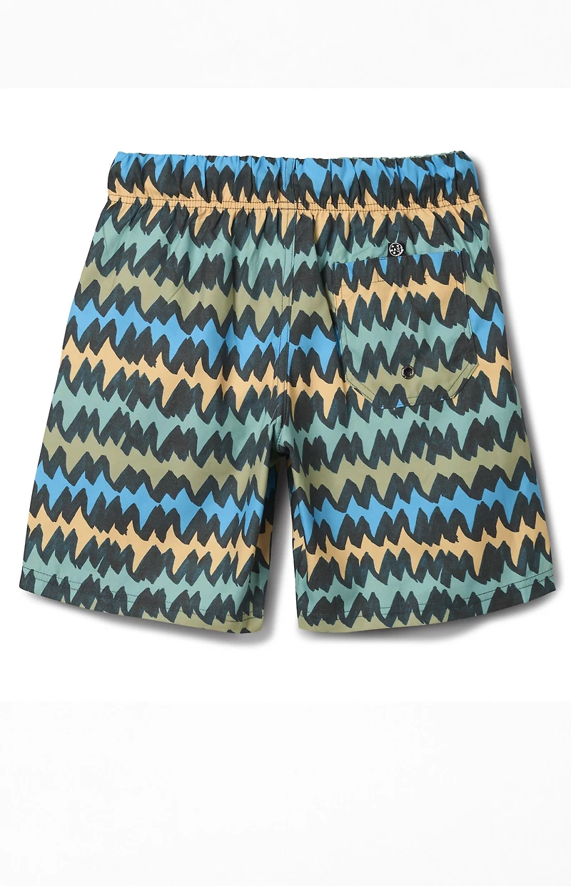 Maui & Sons Kids Big Tooth Pool Shorts