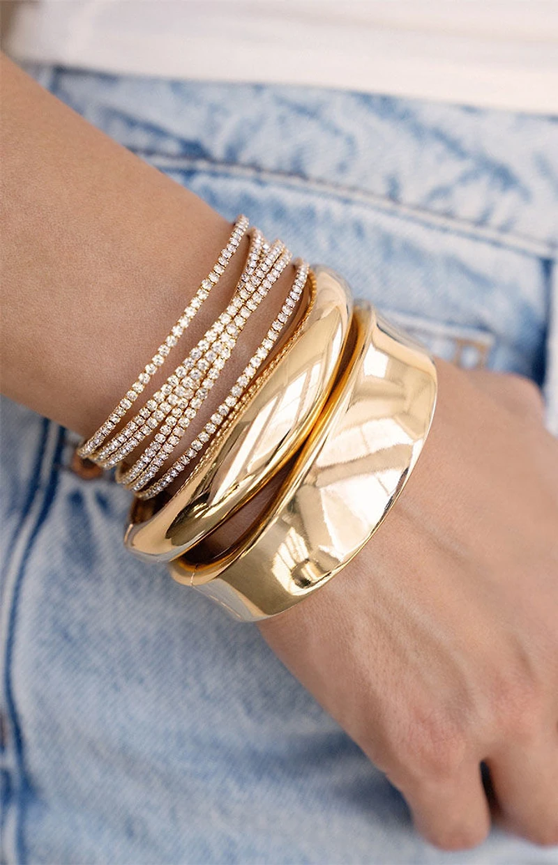 Ettika Squared Shine Bangle