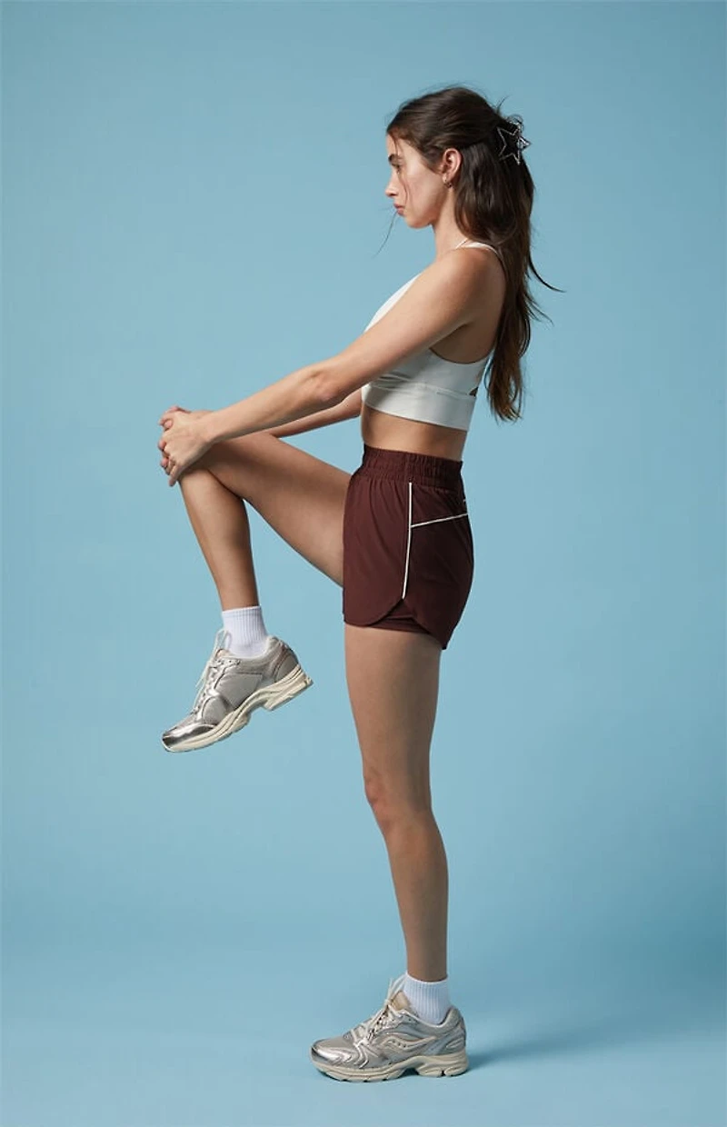 PAC 1980 Active Piping Dolphin Hem Track Shorts