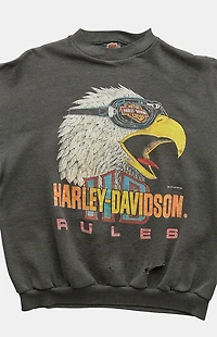 PS VINTAGE '90s Harley Davidson Charcoal Crew Neck Sweatshirt
