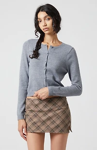 Beverly and Beck Plaid Mini Skirt