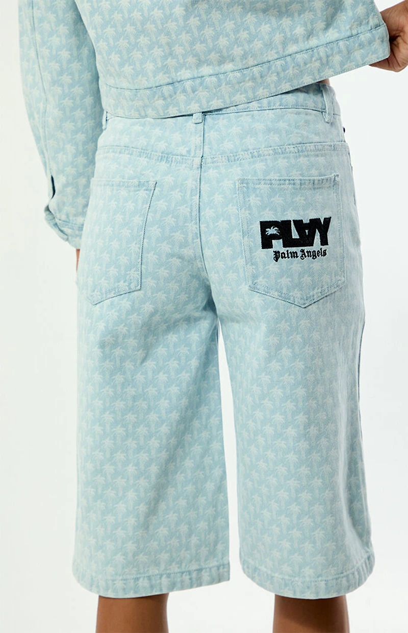 PLAY Palm ANGELS Tree Print Baggy Jorts