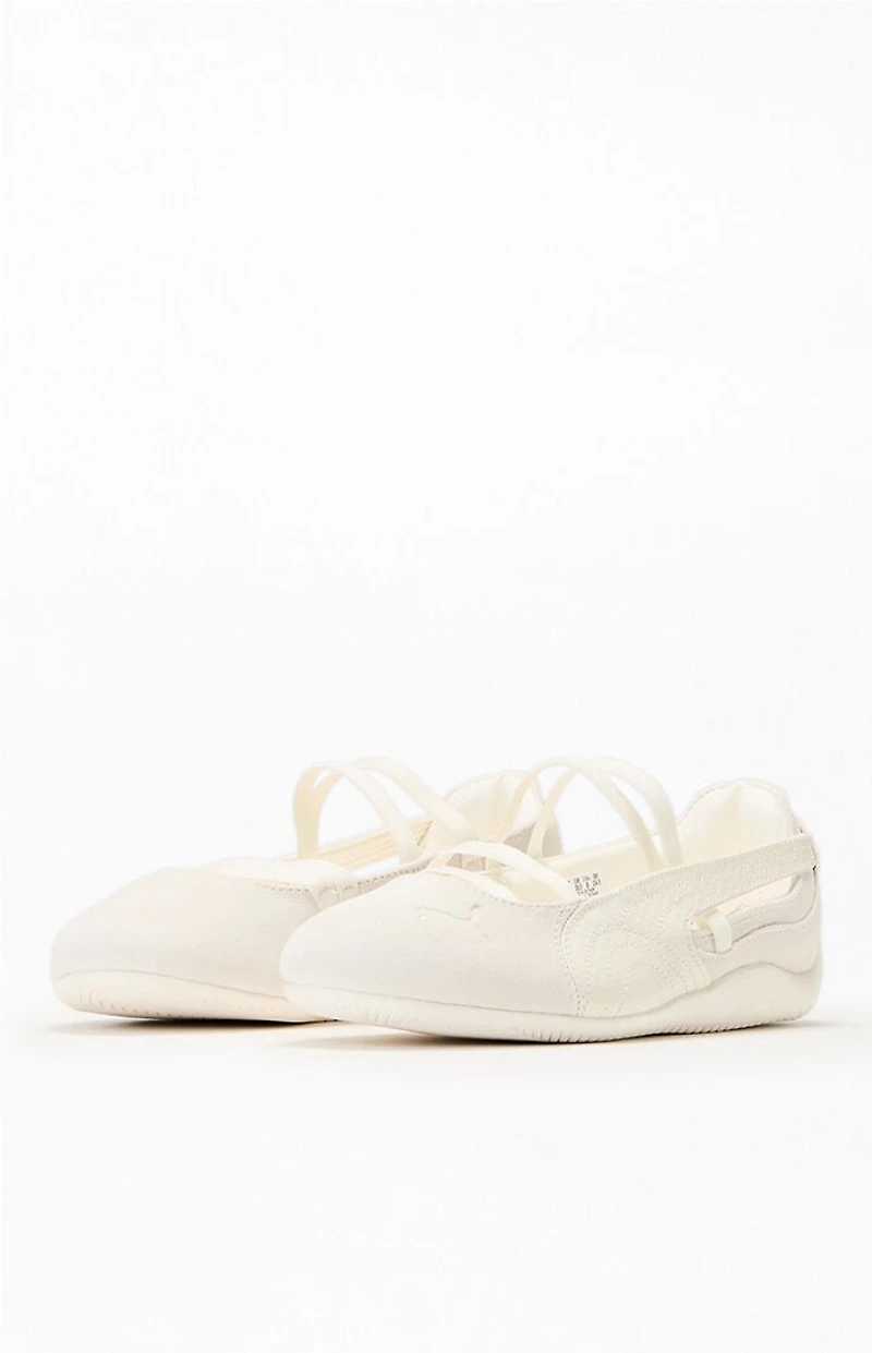 Puma Women's Cream Speedcat Ballet Python II Sneakers