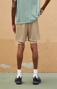 A.R.C. Active Tan Mesh 2 1 Shorts
