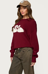 Edikted Swan Oversized Knit Sweater
