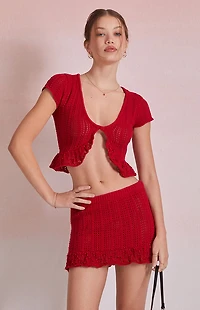Beverly and Beck Elenah Crochet Top