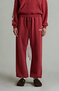 Fear of God ESSENTIALS Women's Crimson Classic Fleece Sweatpants