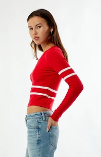 WILD COLLECTIVE x NHL Detroit Red Wings V-Neck Sweater