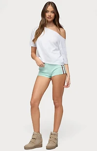Edikted Yolenna Contrast Stripe Micro Shorts