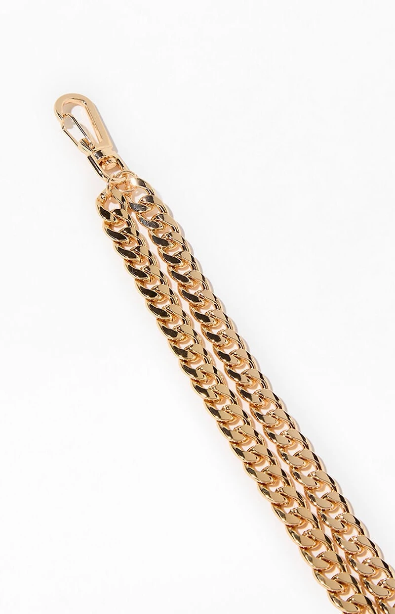 Pacsun Gold Double Wallet Chain
