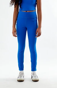 PAC 1980 Kids WHISPER Active Blue Pocket Yoga Pants