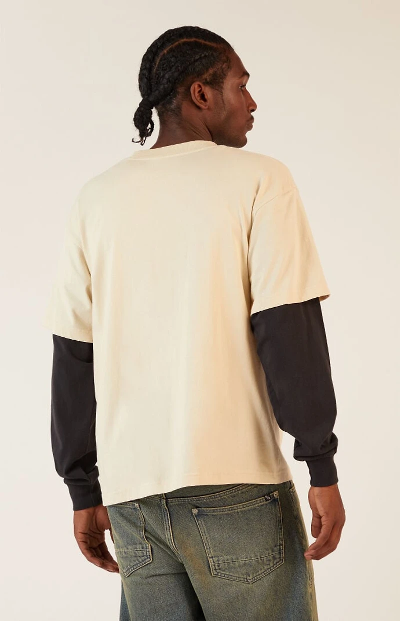 Pacsun Planet Layered Long Sleeve T-Shirt
