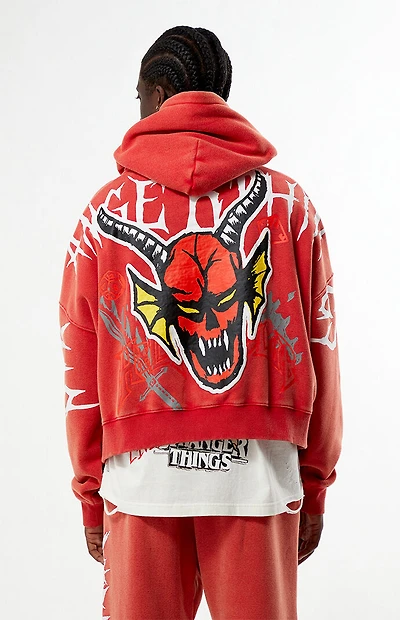 Netflix x Stranger Things Red Hellfire Club Hoodie