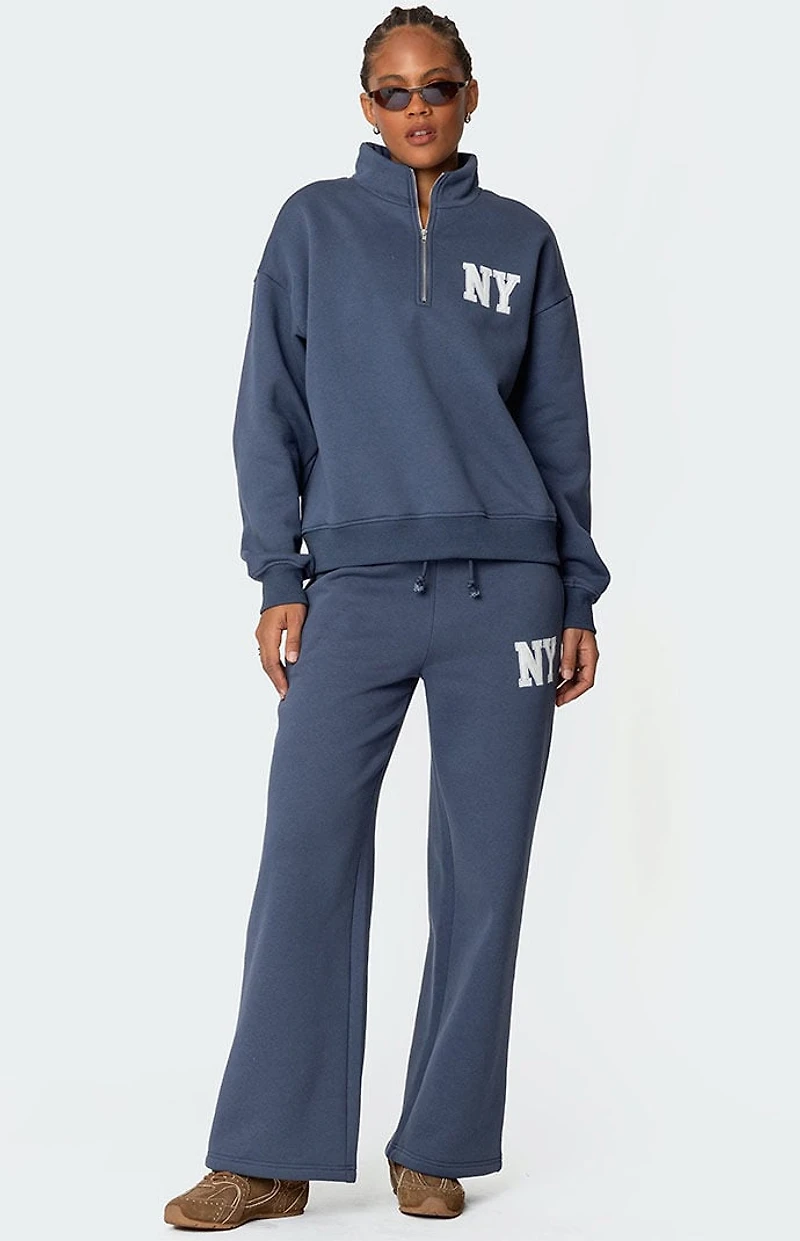 Edikted NY Wide Leg Sweatpants