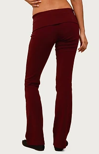 Edikted Ivanne Foldover Flared Pants