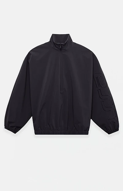 Fear of God ESSENTIALS Vintage Black Active Trace Half Zip Track Jacket