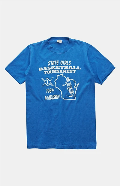 PS VINTAGE 80s State Girls Basketbal Tournament Graphic T-Shirt