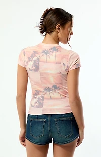 Your Favorite AOP Sunset Skimmer T-Shirt