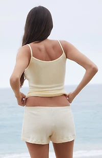 John Galt Yellow Striped Emery Lounge Shorts