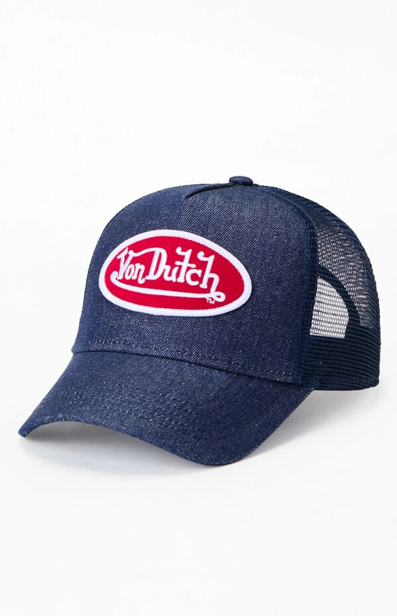 Von Dutch Denim Trucker Hat
