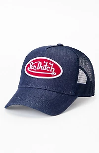 Von Dutch Denim Trucker Hat