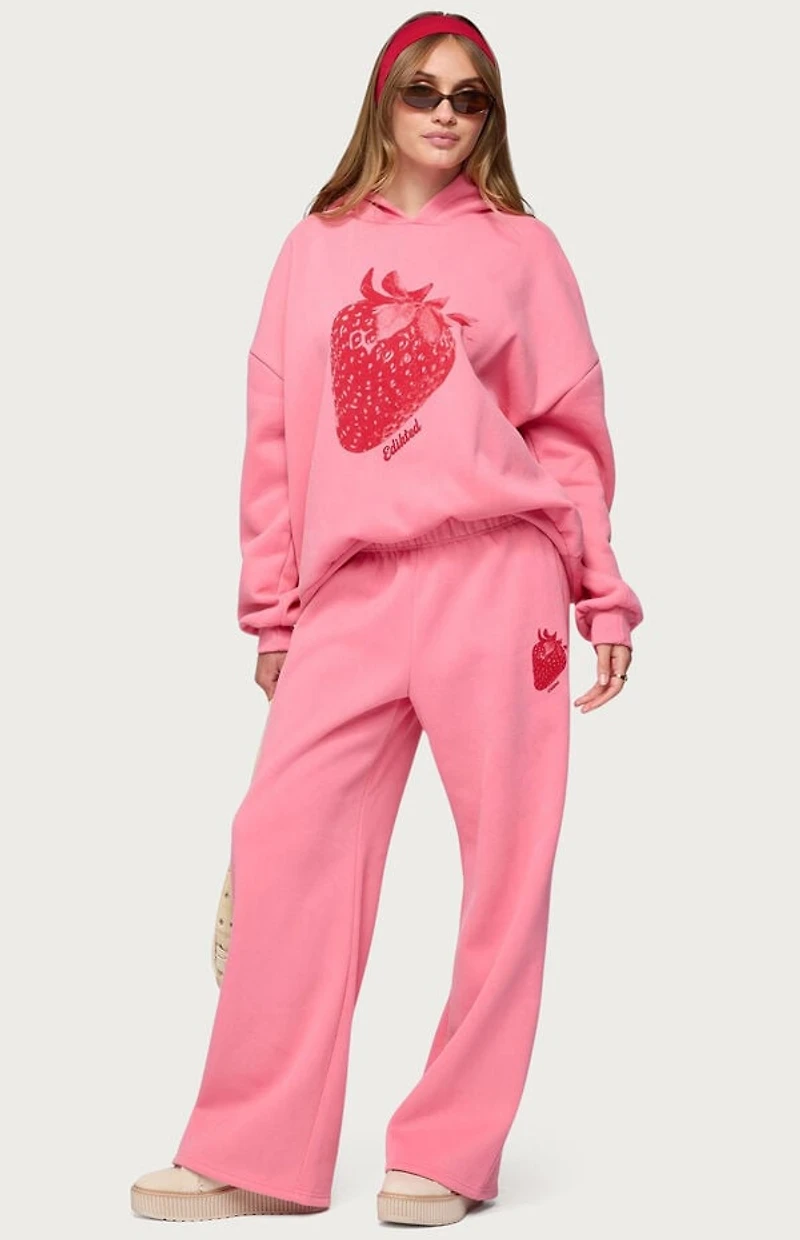 Edikted Strawberry Babe Hoodie