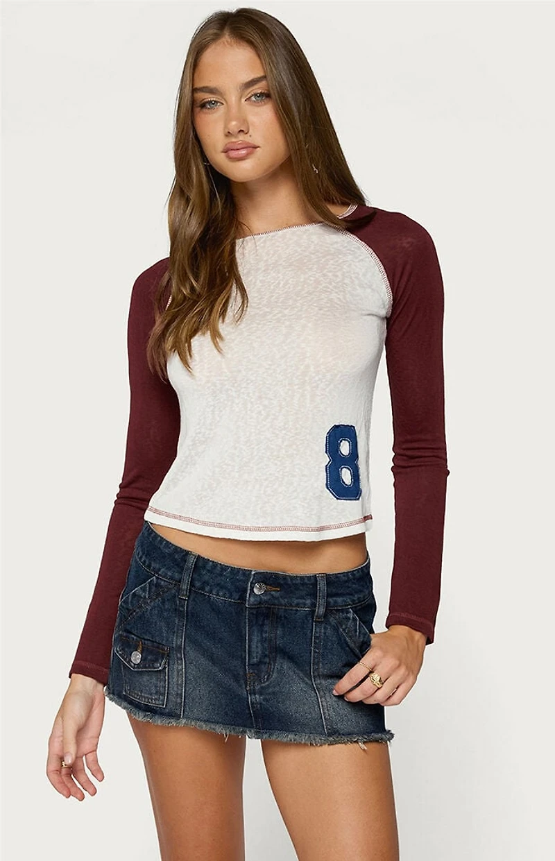 Edikted Julika Contrast Long Sleeve Top