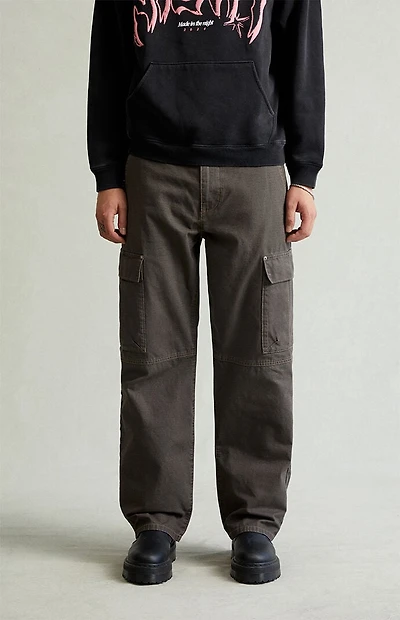 Pacsun Dylan Baggy Cargo Pants Ripstop Faded Black
