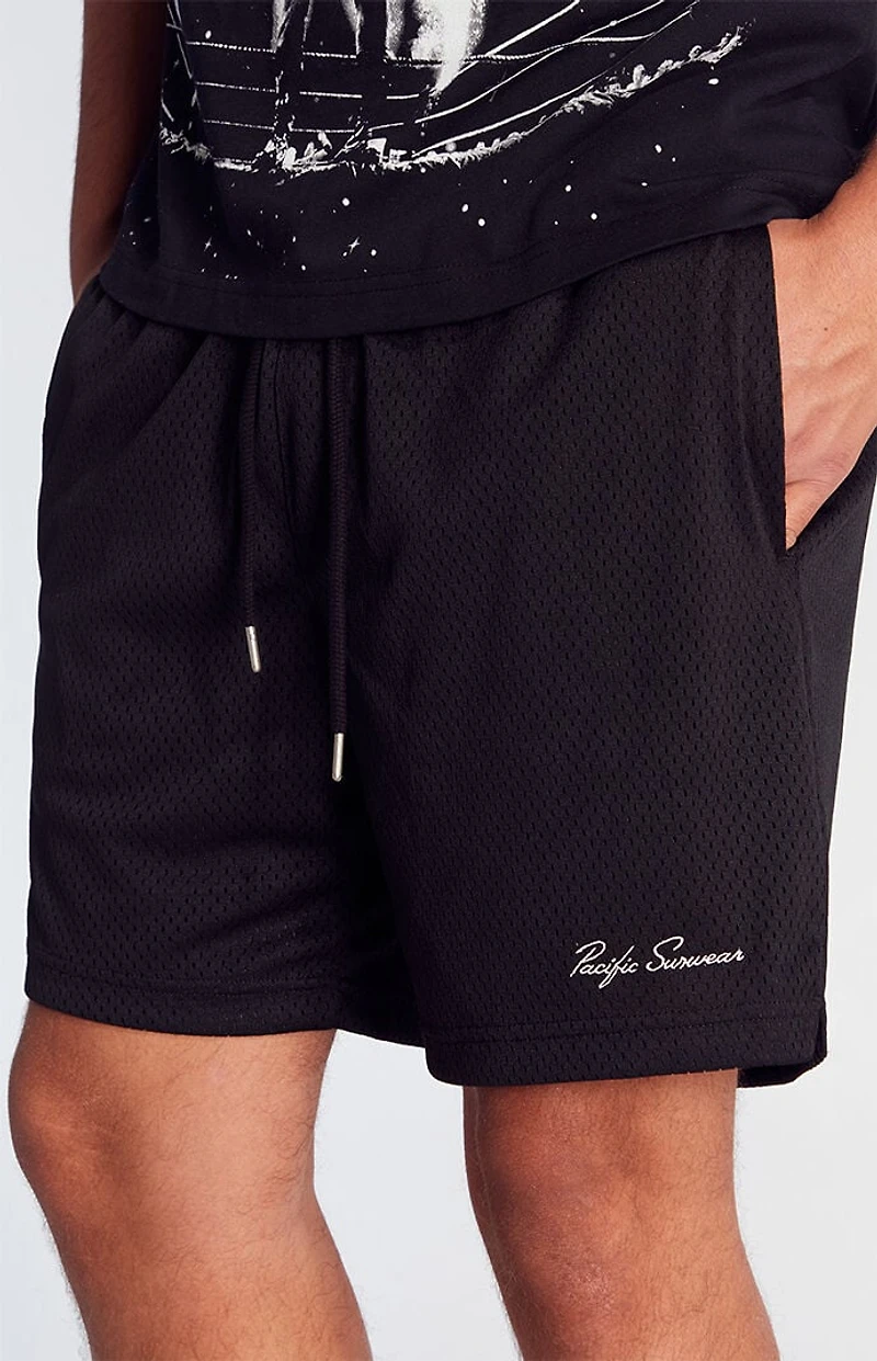 Pacsun Black Mesh Basketball Shorts