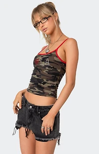 Edikted LA Lover Rhinestone Tank Top
