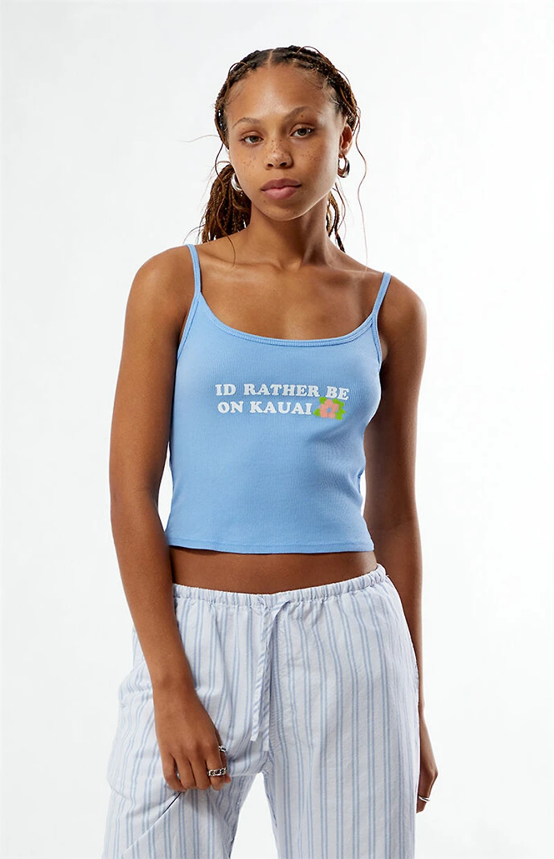 Your Favorite I'd Rather Be On Kauai Tank Top