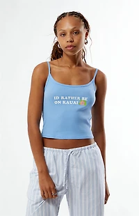 Your Favorite I'd Rather Be On Kauai Tank Top