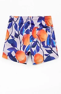 Pacsun Orange Tree Eco 4.5" Swim Trunks