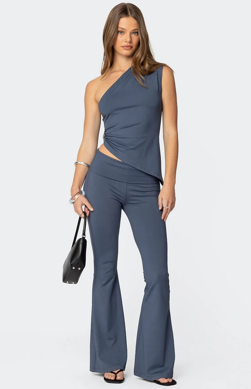 Edikted Jayna Fold Over Leggings